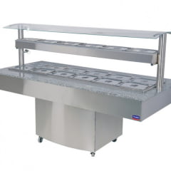 BUFFET PREMIUM PARA 12 CUBAS AQUECIDAS E 6 CUBAS REFRIGERADAS - KLIMA - 2394 BUFFET PREMIUM PARA 12 CUBAS AQUECIDAS E 6 CUBAS REFRIGERADAS - KLIMA - 2394
